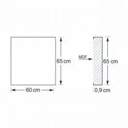 Panel  za aspiratore DPA-60 cm