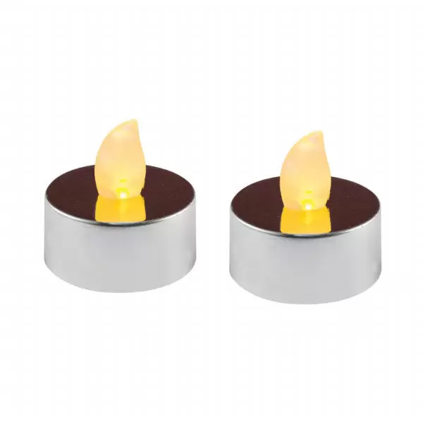 Srebrne ukrasne sveće (2 kom) CD2/SILVER