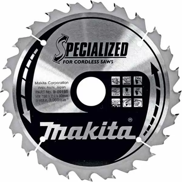 List testere za drvo 190/40z/30 Specialized Makita - proizvod na akciji