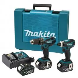 Set aku. bu&scaron;ilica + aku. odvrtač DTD146+DHP458 DLX2005WJ1 Makita
