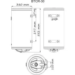 Bojler emajlirani BTCR-30 standard Termorad