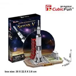 3D Puzzle Saturn V 33 x 21 x 38 cm P185 CUBICFUN