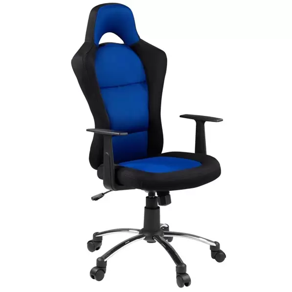 Kancelarijska stolica SEBASTIAN crna/plava