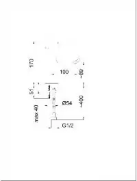 Slavina-baterija za umivaonik Ultra 18 Rubineta