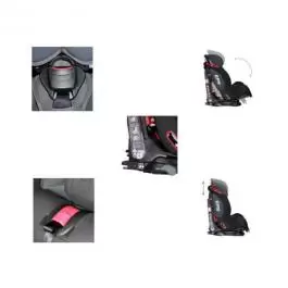 Auto sedište za decu Titan SPS Isofix Black Leather 9-36kg BERTONI