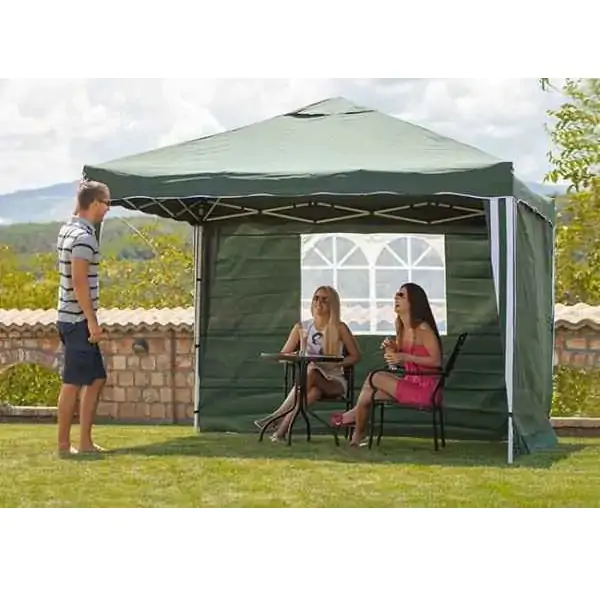 Baštenska tenda sa dve bočne strane 3 X 3 m zelena