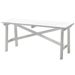 Baštenska klupa 100x35 bela