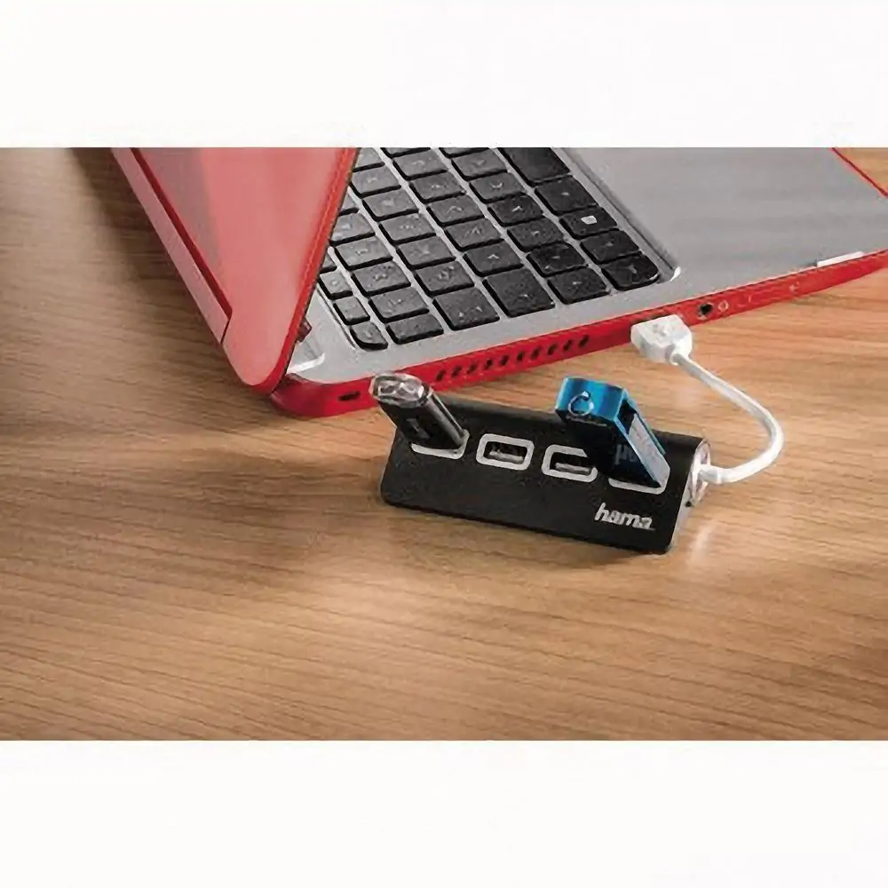 USB 2.0 HUB 1:4 crni HAMA