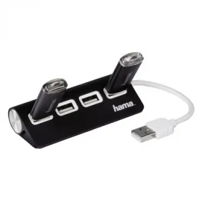 USB 2.0 HUB 1:4 crni HAMA