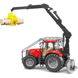 Traktor Case sa kašikom za drva Bruder