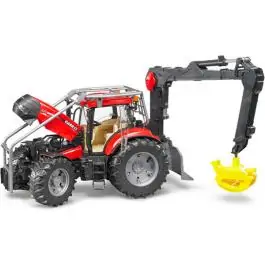 Traktor Case sa kašikom za drva Bruder