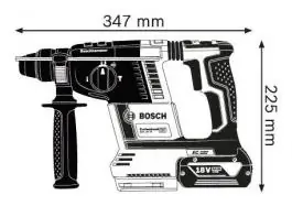 Akumulatorski elektro-pneumatski čekić za bušenje GBH 18V-26 F Professional Bosch