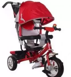 Tricikl sa podesivim nagibom naslona model 407 crveni