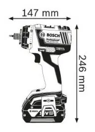 Akumulatorska bušilica-odvrtač GSR 18 V-EC FC2 Professional Bosch