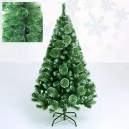 Jelka zelena novogodišnja sa belim vrhovima 150cm