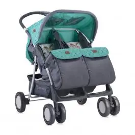 Kolica za Blizance Twin Green & Grey Friends BERTONI