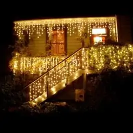 Svetleći niz sa 200 toplo belih LED dioda 4.7 + 5m spoljašnja upotreba