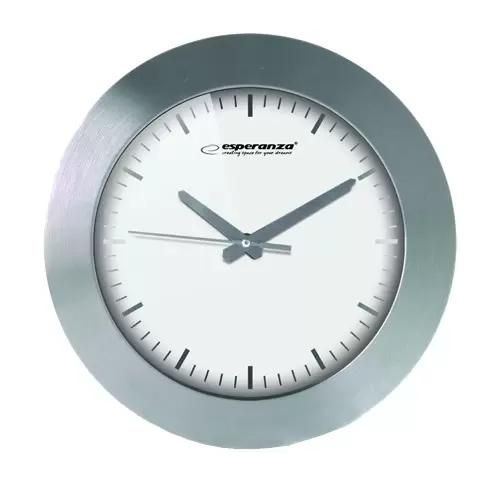 Zidni sat 25cm beli EHC011W Esperanza - proizvod na akciji