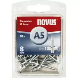 Pop nitne aluminijumske A5 x 8mm 30kom Novus