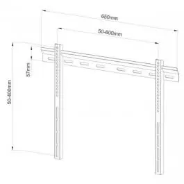 Zidni nosač za LCD ekrane PLB114 B 40" - 65" SBox