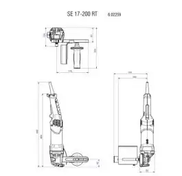 Brusilica za satiniranje sa četkom SE 17-200 RT Set Metabo