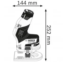 Akumulatorska glodalica za ivice GKF 12V-8 Professional Bosch