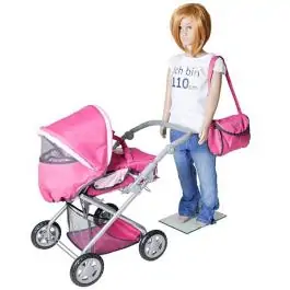 Kolica za lutke Kyra pink w. Butterfly Knorr Toys