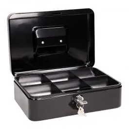 Kasa za novac crna 198x158x88mm Tip Top Office