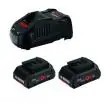 Starter set ProCORE punjač i dve baterije 18V 4.0 Ah Professional Bosch