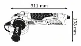 Ugaona brusilica GWS 17-125 CIEX Professional Bosch