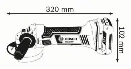 Akumulatorska vibraciona brusilica GWS 18 V-LI Professional Bosch