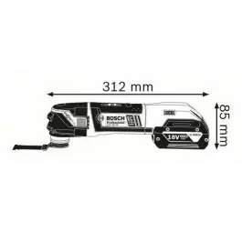 Akumulatorski Multi-Cutter GOP 18V-28 2x5 Ah Professional Bosch