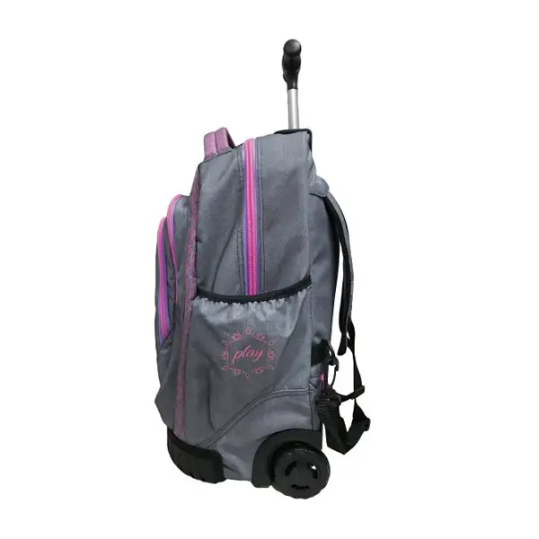 Ranac sa točkićima Trolley, Ornament grey Play