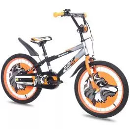 Dečiji bicikl 20" crna/siva/narandžasta WOLF