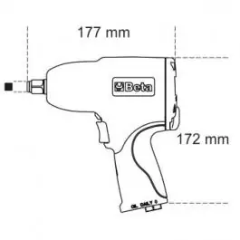 Pneumatski odvijač udarni  1/2" BETA