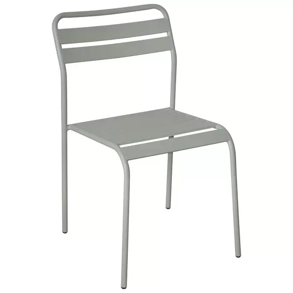 Baštenska metalna stolica siva Kadiz