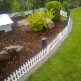 Baštenska ogradica bela Garden Classic 322 x 35 cm Prosperplast