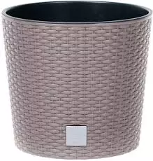 Baštenska saksija Rato Round 30x27 cm moka sa uloškom Prosperplast