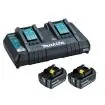 Makita Set 9 Punjač dupli brzi + 2 baterije BL1830B - proizvod na akciji