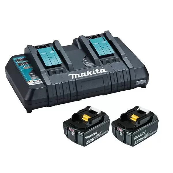 Punjač dupli brzi + 2 baterije BL1850B Makita - proizvod na akciji