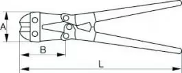 Klešta za sečenje armature 651111 470mm irimo