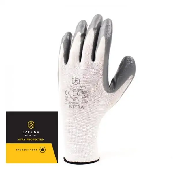 Zaštitne rukavice sa nitrilnim premazom NITRIL 10