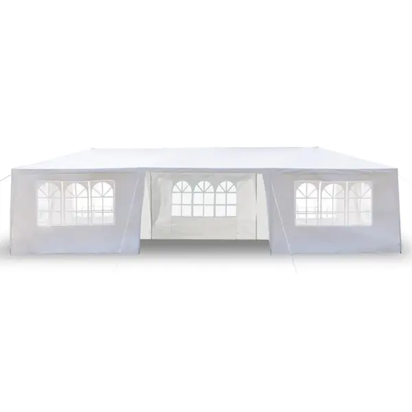 Baštenski paviljon Gazebo 3 x 9 m beli sa 8 bočnih strana - proizvod na akciji