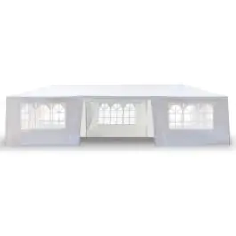Baštenski paviljon Gazebo 3 x 9 m beli sa 8 bočnih strana