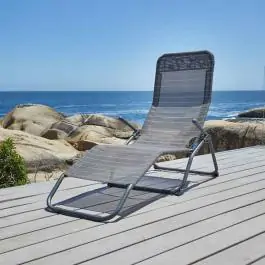 Baštenska ležaljka KALMAR Š60xD168 siva