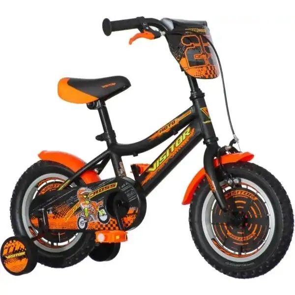 Dečiji bicikl crno oranž 12" Moto Cross