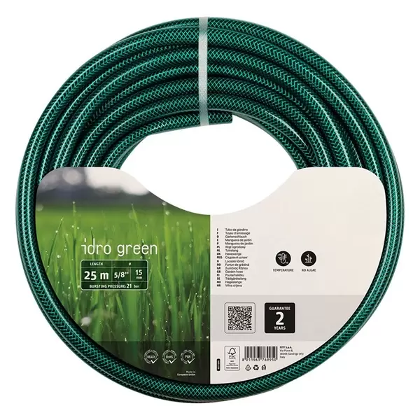 Baštensko crevo 15m 1/2" Idro Green Fitt