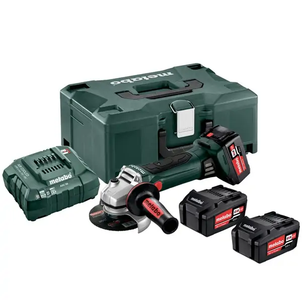 Akumulatorska ugaona brusilica sa 3 baterije W 18 LTX 125 Quick set Metabo