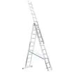 Trodelne aluminijumske merdevine 3×11