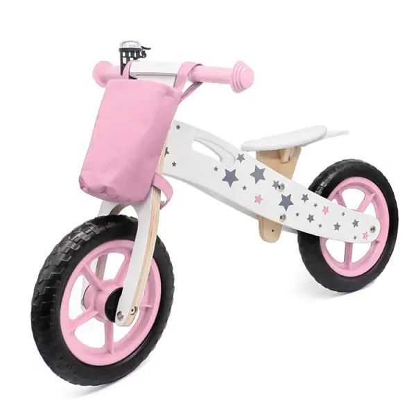 Bicikl za decu balance drvena 755 roze
